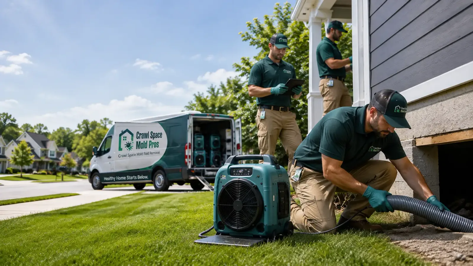 Crawl Space Mold Removal in Redding, CT